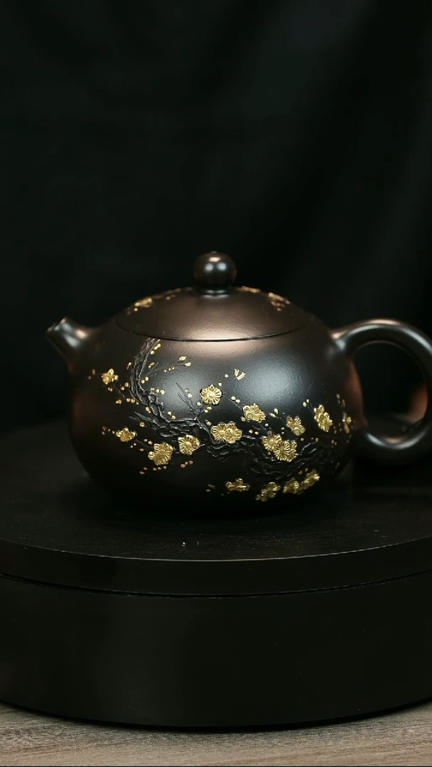 茶壶紫砂K*H2160陈春芬朱泥还原烧梅花大西施