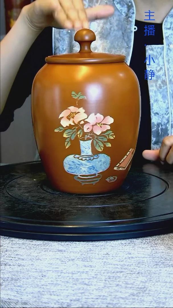 全手工紫陶茶罐复烧131