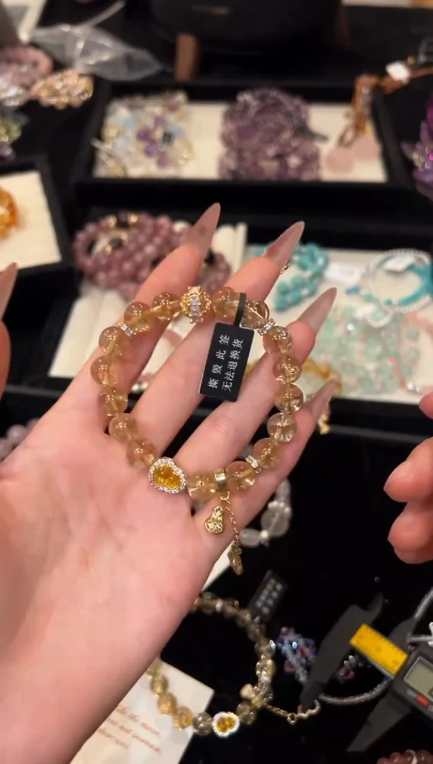 未镶嵌手串水晶黄阿塞手串