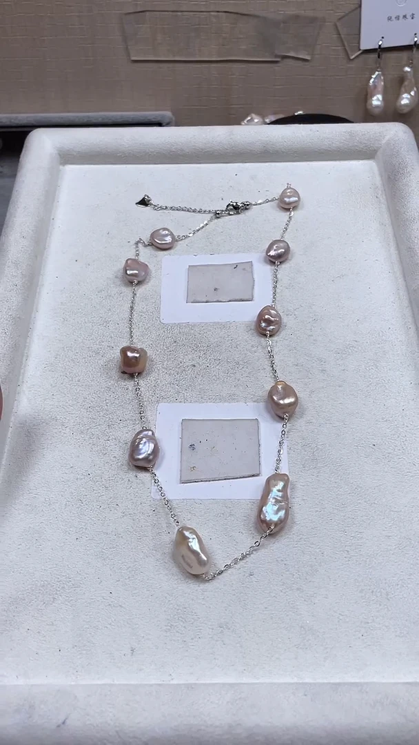 淡水珍珠未镶嵌项链【纯恬饰品】