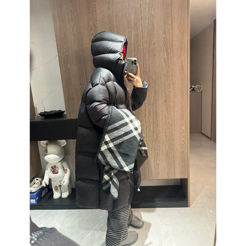 【兔子专属】95白鹅绒新款2025秋冬长款保暖羽绒服9003