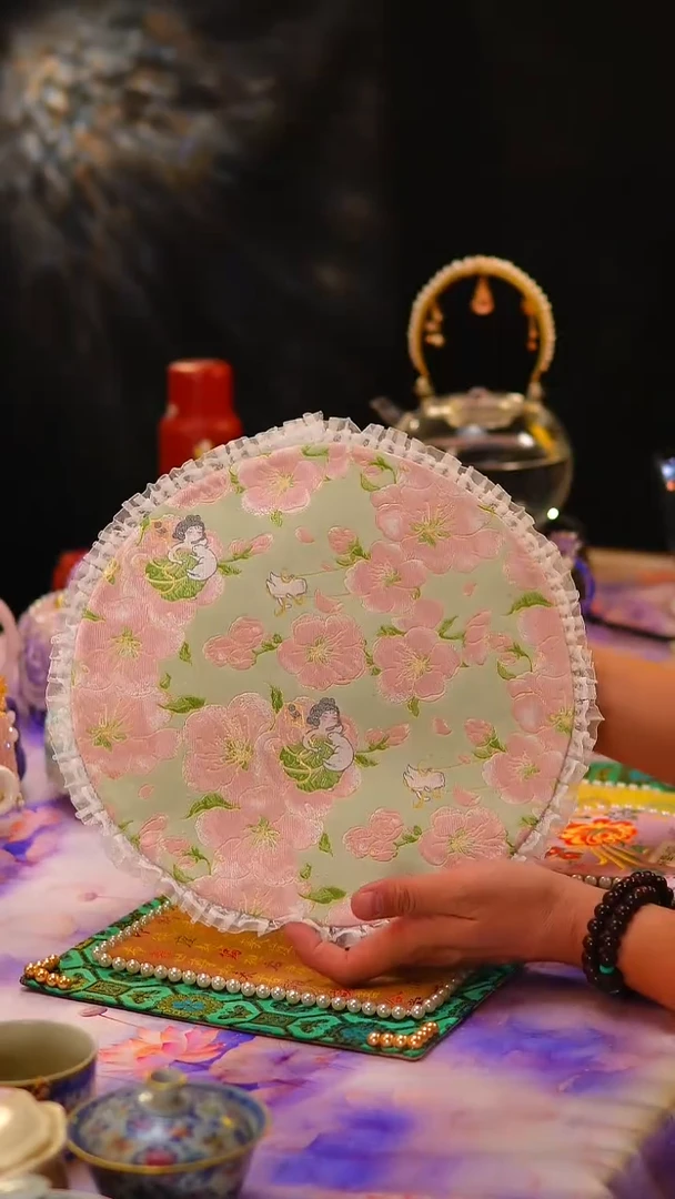 100茶席茶席30cm桃花女孩