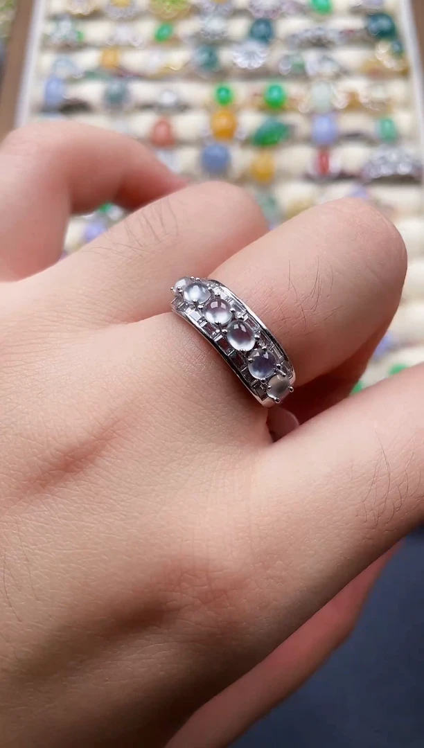 银S925镶嵌戒指翡翠37