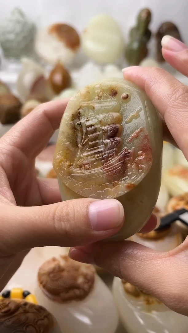 石材古青石棉纹正常不退换一帆风顺