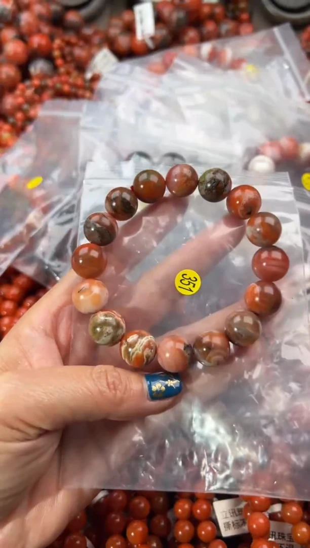 未镶嵌手串南红玛瑙13+