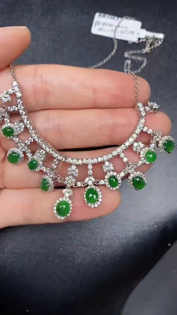 银S925镶嵌戒指翡翠2670