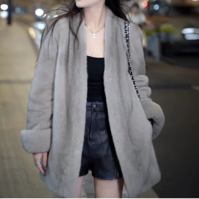 百搭女士韩外套气质加厚外套85635-CC