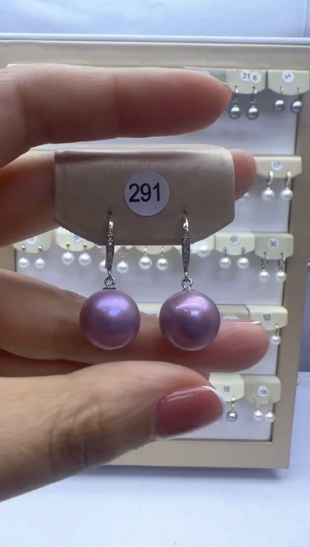 【闪购商品】淡水珍珠耳饰银S925镶嵌291