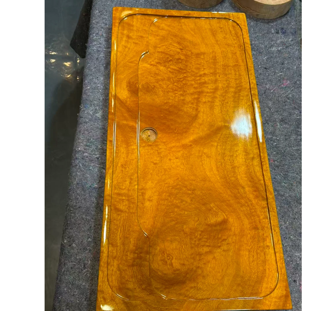 金丝纹理楠木实木简约小号茶盘