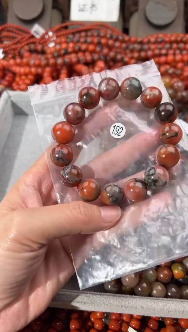 南红玛瑙手串未镶嵌14+