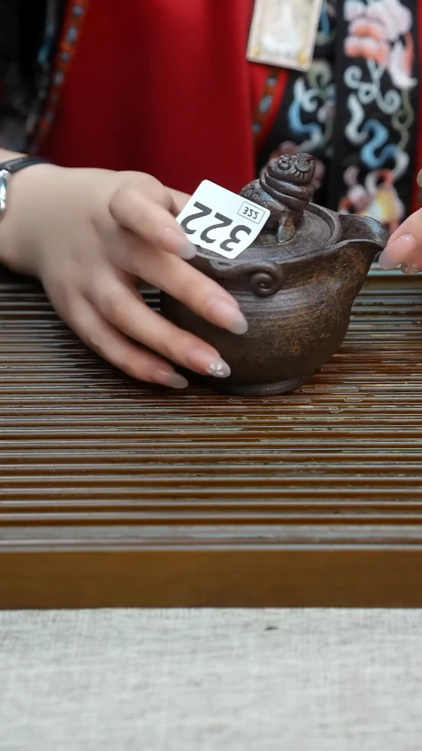 纯手工粗陶茶具每只不一样