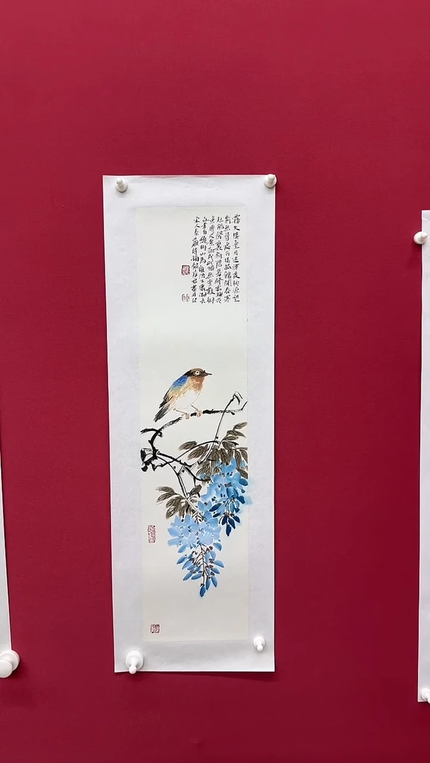 国画房君1平尺花鸟作品