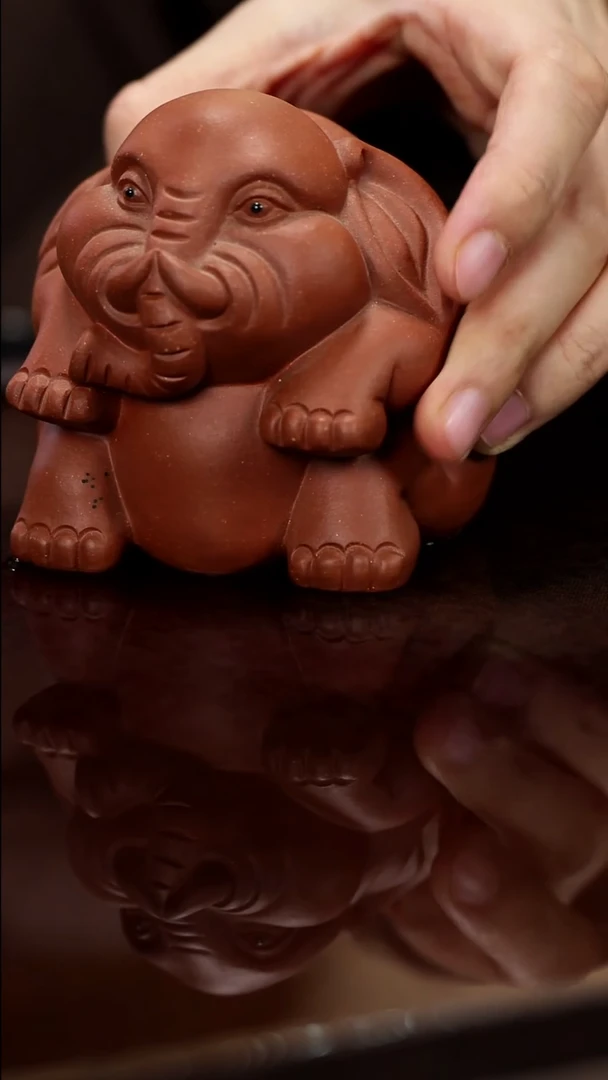 紫砂茶宠紫砂大象