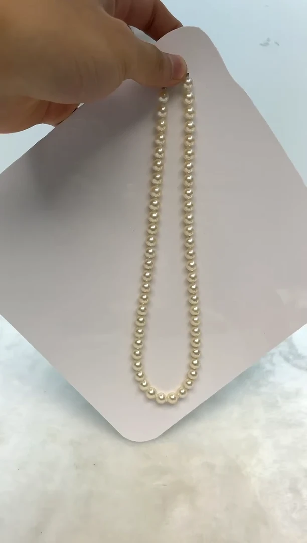 颈饰银S925镶嵌海水珍珠7-8