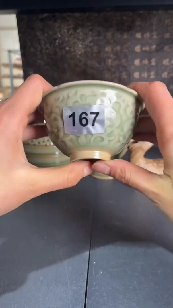 耀州窑仰山小海鸥微瑕167