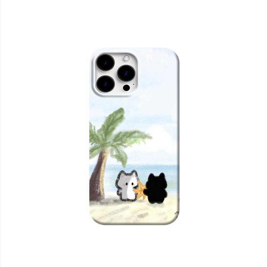 可爱情侣猫适用于苹果16promax小米oppo荣耀vivo华为mate一加趣味