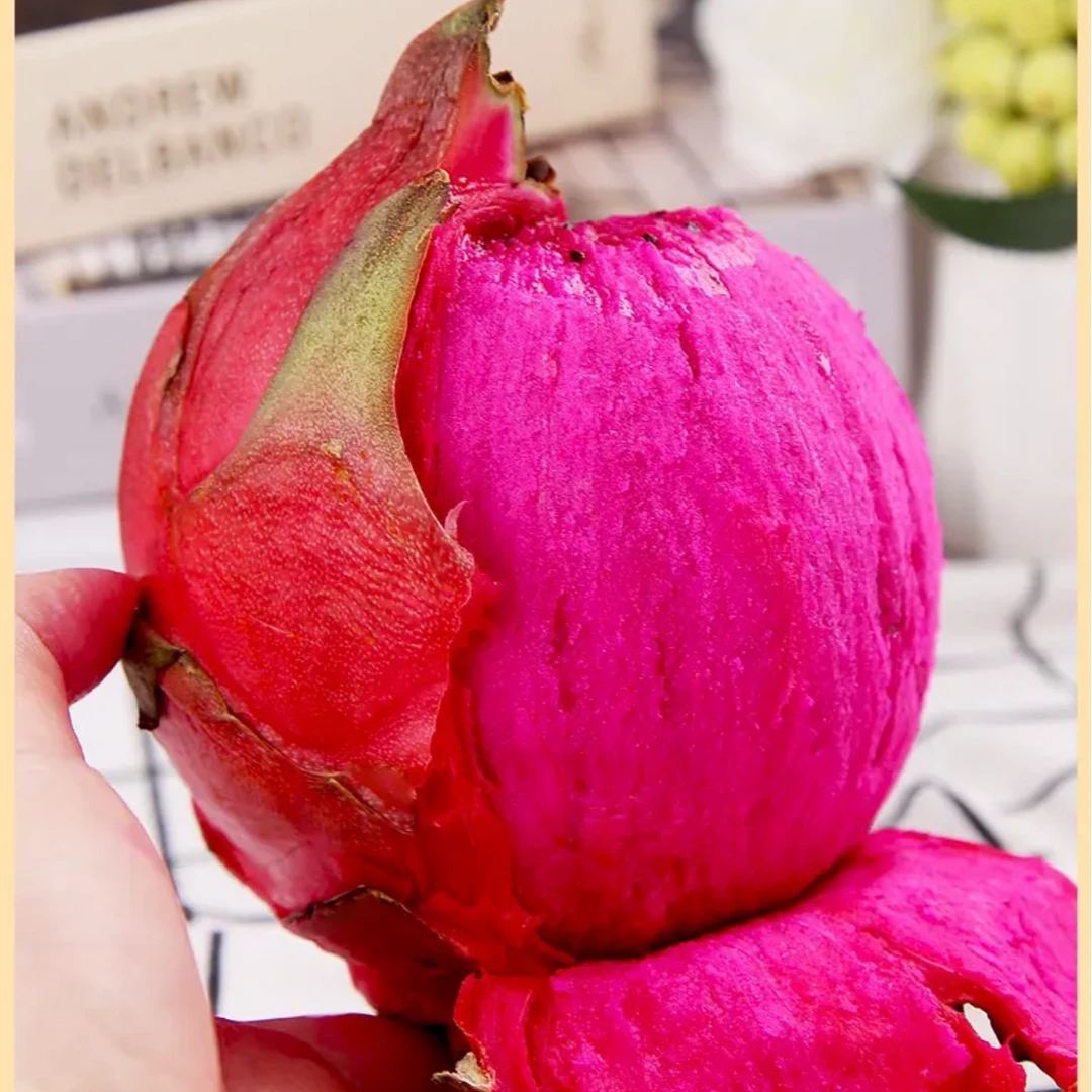 果小耒广西金都一号红心火龙果脆甜多汁应季新鲜采摘2/3/5斤包邮