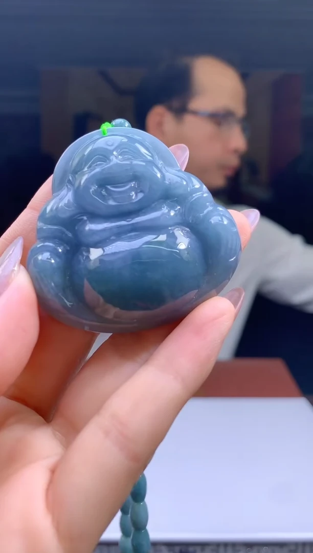定制翡翠未镶嵌1101hm-毛货挂件(赠珠链）31