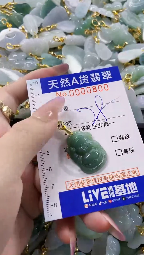 颈饰未镶嵌翡翠天然A货翡翠