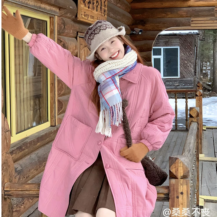 【商场同款】【情调文艺】菀壹2024冬季新款棉衣M07410451