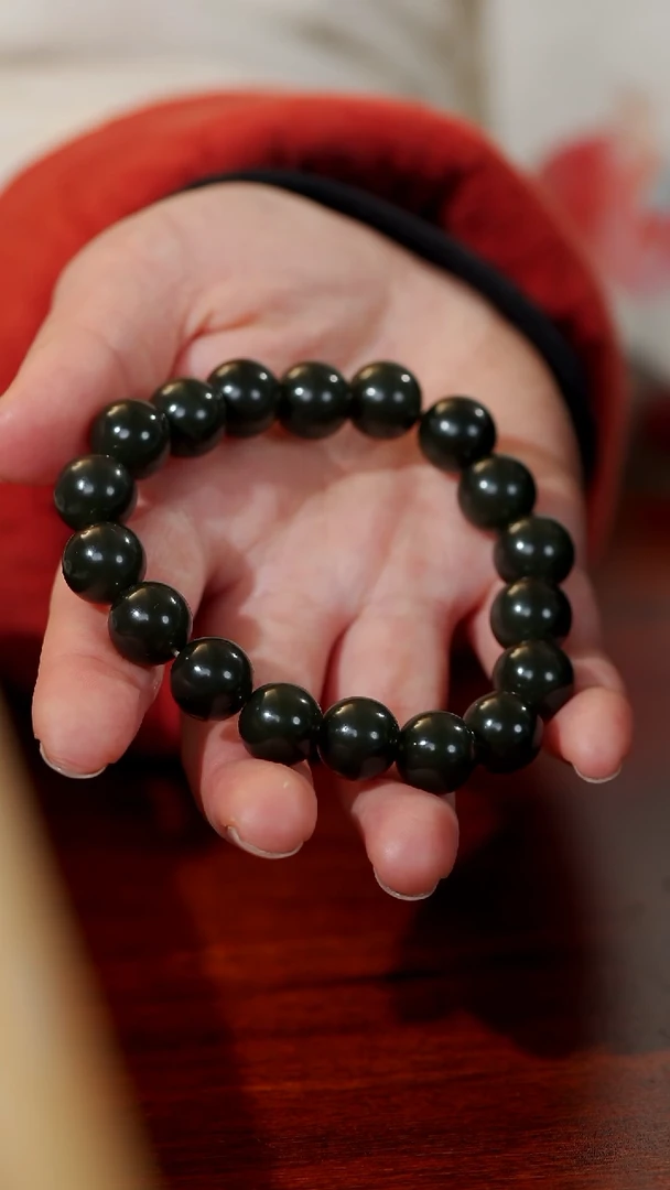 【闪购商品】和田玉颈饰未镶嵌70黑青卡12+