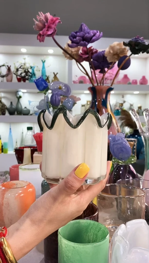 等*来慕忆家手作琉璃花瓶微瑕