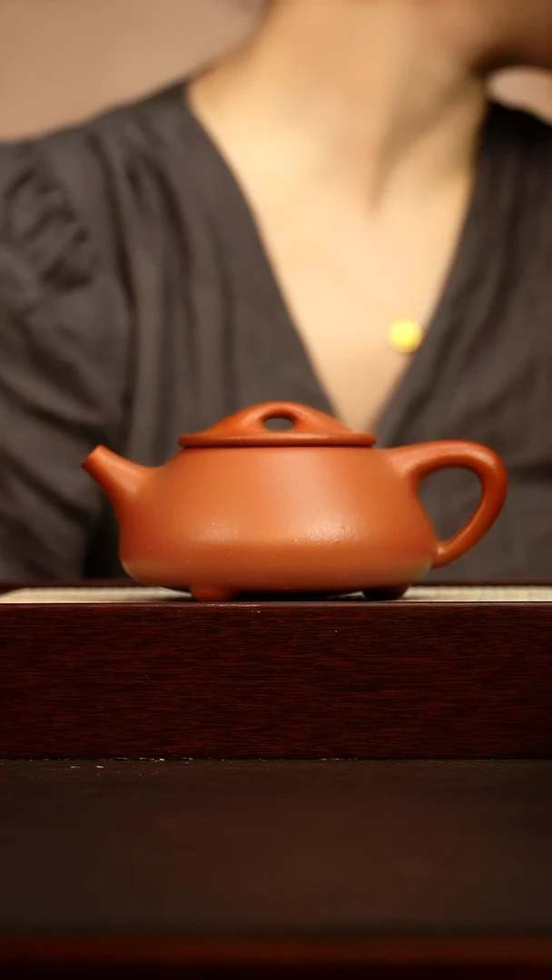 茶壶紫砂景舟石瓢 260cc 99红降坡
