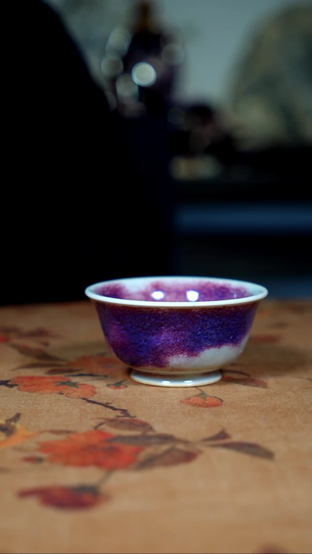 原产地钧瓷茶器摆件