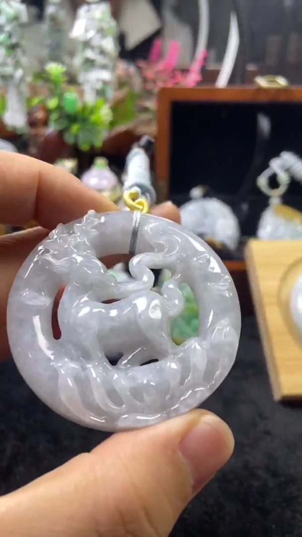 颈饰未镶嵌翡翠缅甸天然A货翡翠