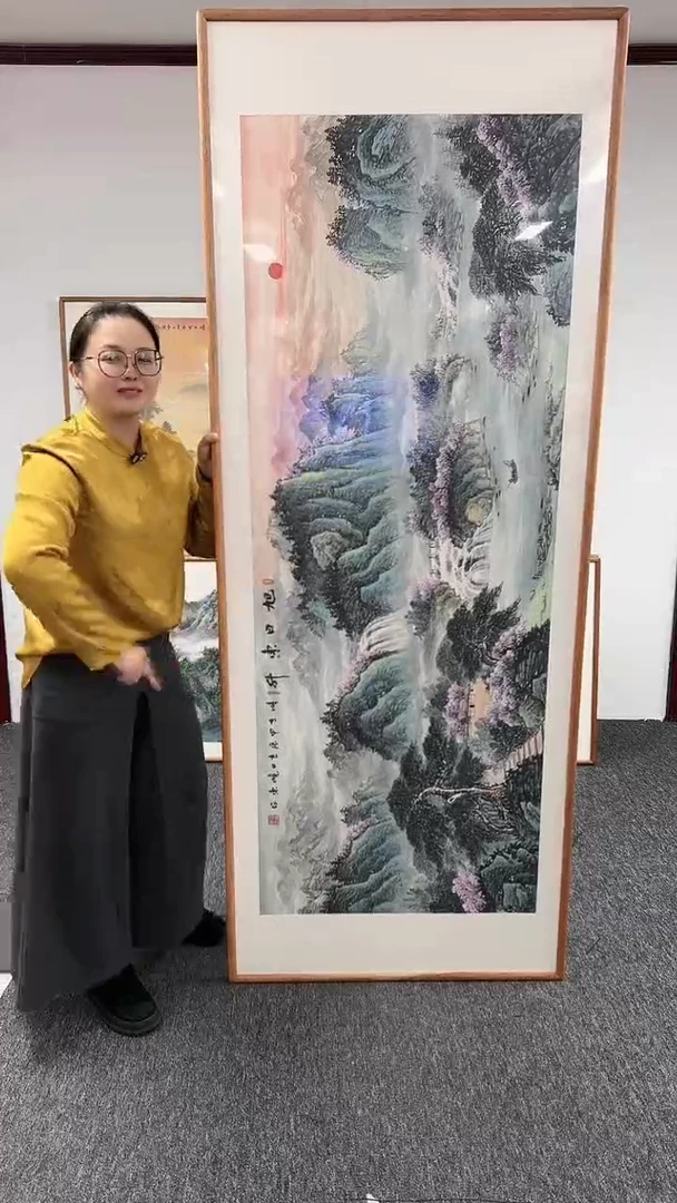 【闪购商品】国画旭日东升210*80张晓东老师