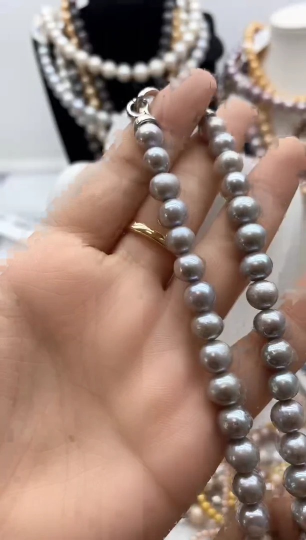 淡水珍珠钛钢颈饰110