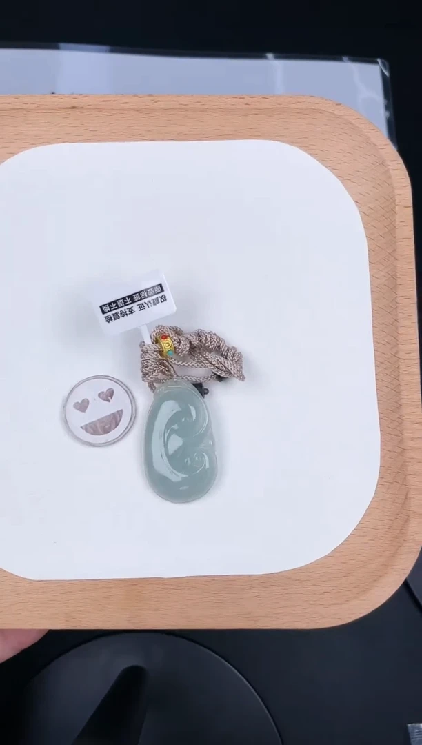 翡翠未镶嵌颈饰孤品-29