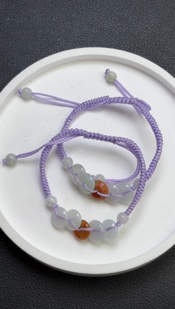 未镶嵌手绳翡翠YM1345平安扣手绳多样性发一