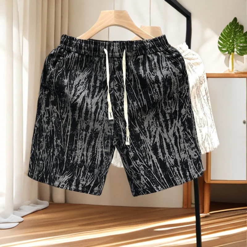 2025夏季薄款男士短裤流行薄款沙滩裤运动裤时尚休闲裤