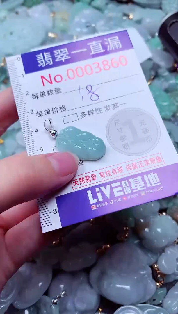 吊坠(不含链)未镶嵌翡翠3860