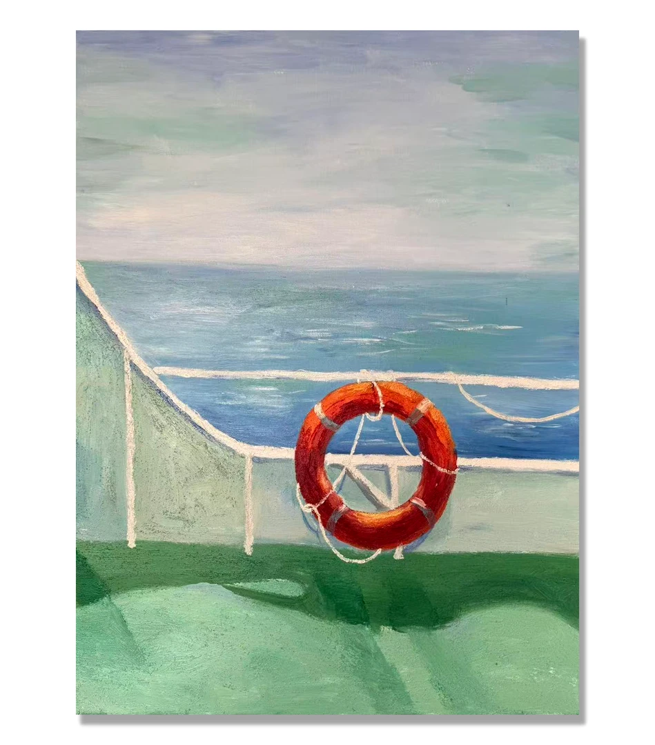 【救生圈】“60*80” No.253 -丙烯装饰画