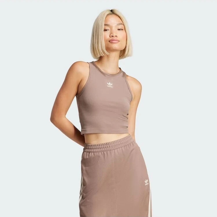 Adidas/阿迪达斯官方正品三叶草女士运动无袖透气T恤背心 JC9009