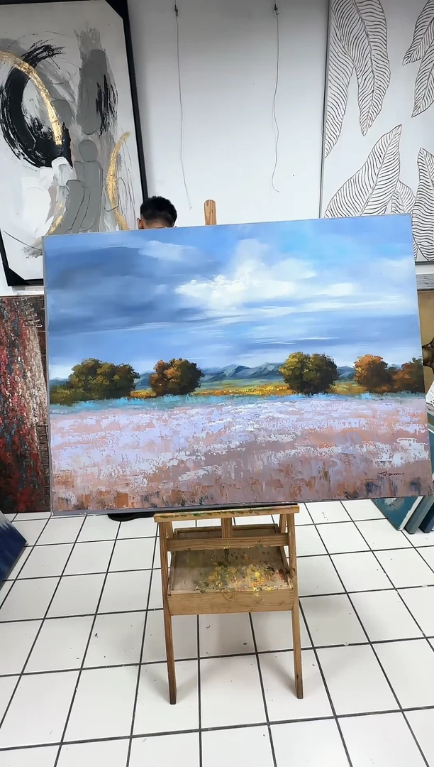 168现代艺术装饰画油画90cm*120cm