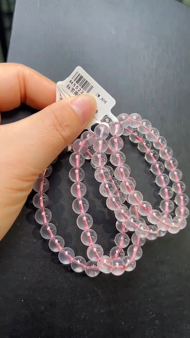 未镶嵌手串水晶多样性发一粉水晶手串8m+ M55221