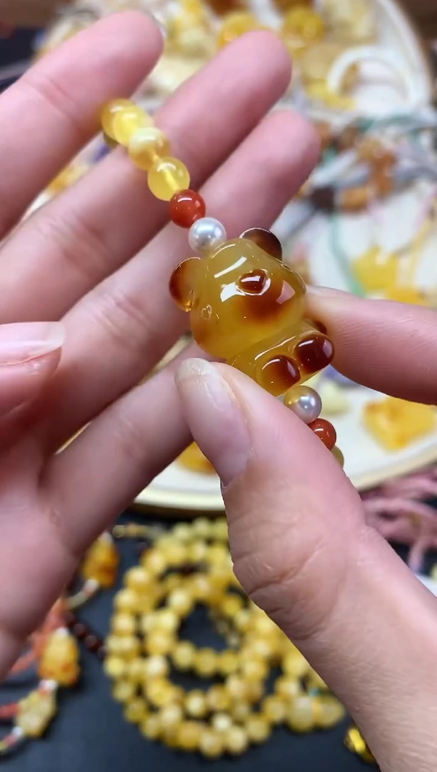 【闪购商品】蜜蜡裸石未镶嵌手串A348|680