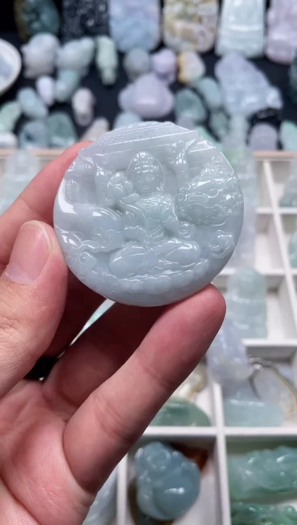 翡翠未镶嵌颈饰天然翡翠a货
