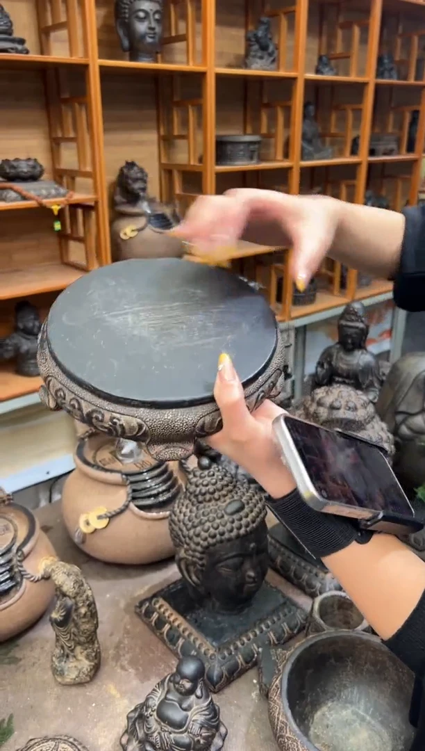 陶土【火山泥】小号素面万寿藤底座