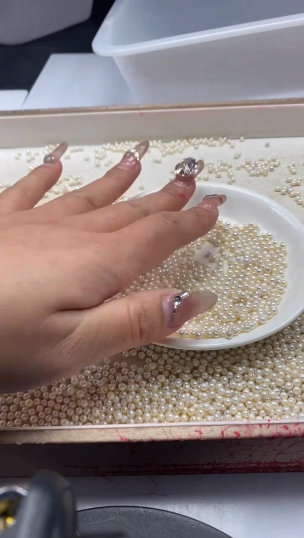 【闪购商品】淡水珍珠颈饰未镶嵌w291近圆珍珠3.5mm*20颗