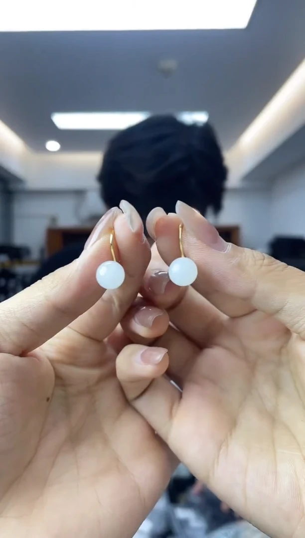 和田玉银S925镶嵌耳饰多样性一件发货