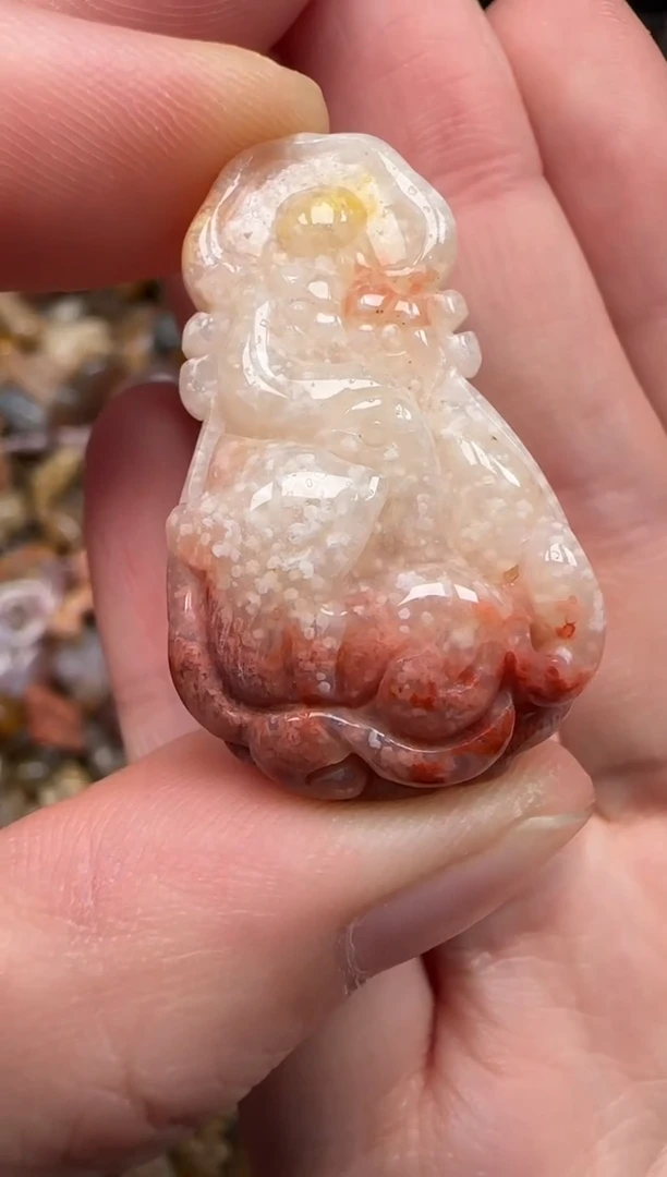 硅化珊瑚（珊瑚玉）未镶嵌颈饰145
