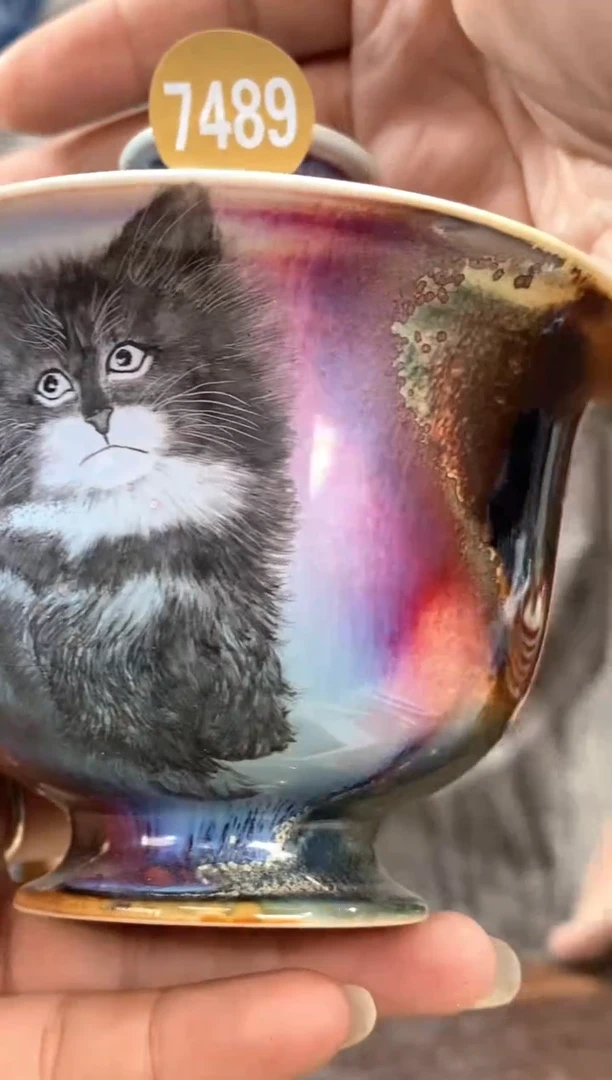 吴义松陶瓷联盟手绘陶瓷编码：7489