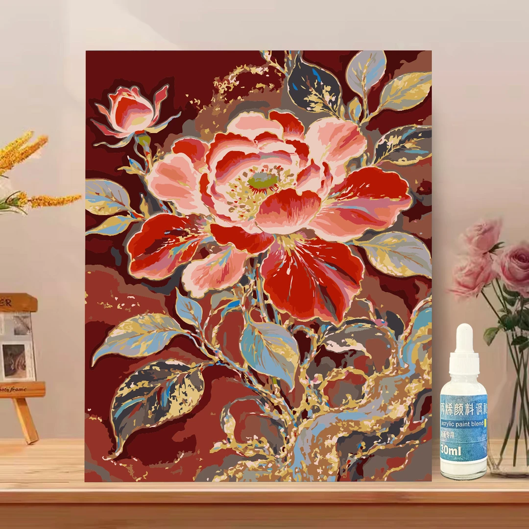 送调和剂配真心易遮盖颜料Ⅱ数字油画diy填色涂色礼物水油彩装饰画