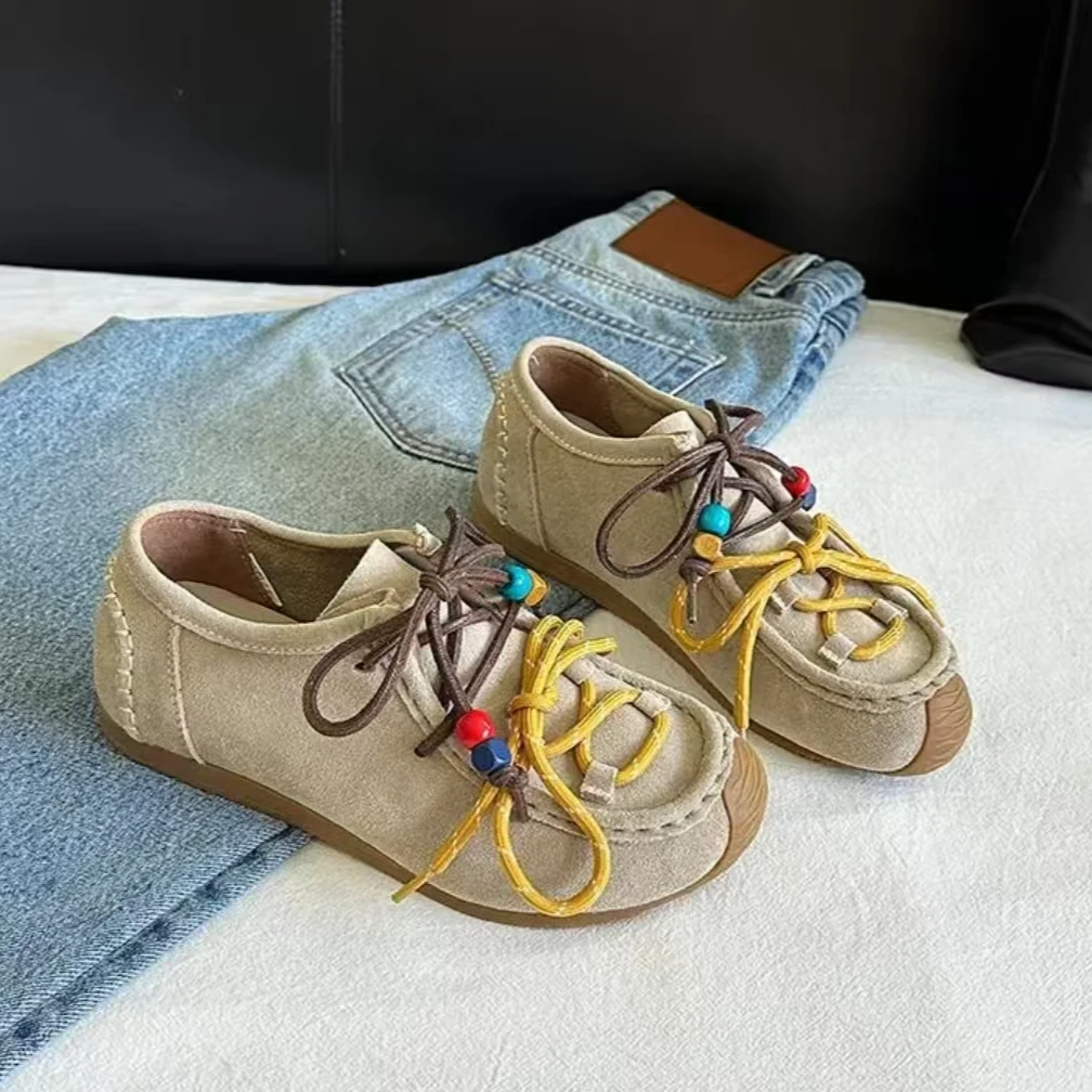 3216-1   新款时尚百搭圆头系带休闲德训鞋