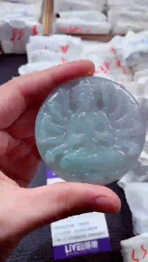 翡翠未镶嵌颈饰00003734千手