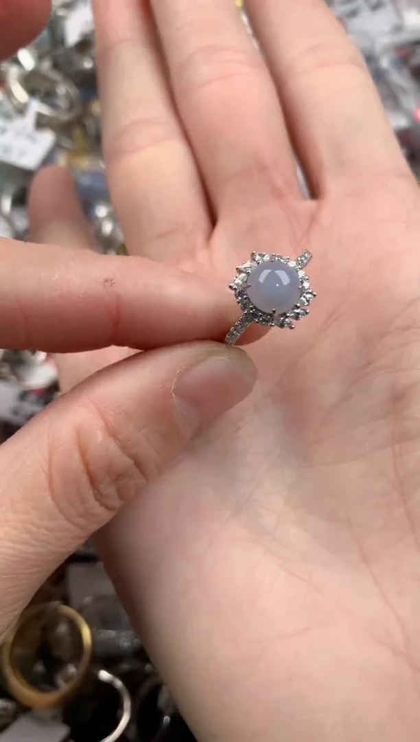 银S925镶嵌戒指翡翠111    8